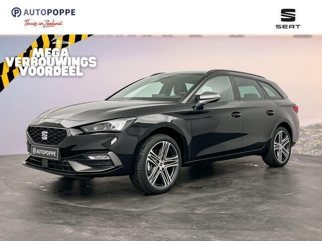 Zwart Nieuw 2025 Seat Leon ST FR Stationwagen | € 42.190 (Duur) - Afbeelding 1/4