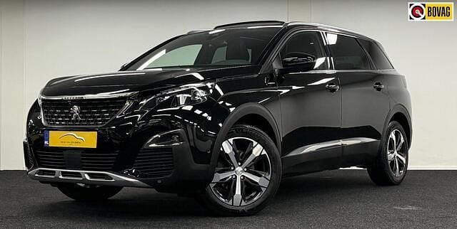 Zwart Gebruikt 2020 Peugeot 5008 GT-line SUV | € 21.995 (Eerlijke prijs) - Afbeelding 1/3