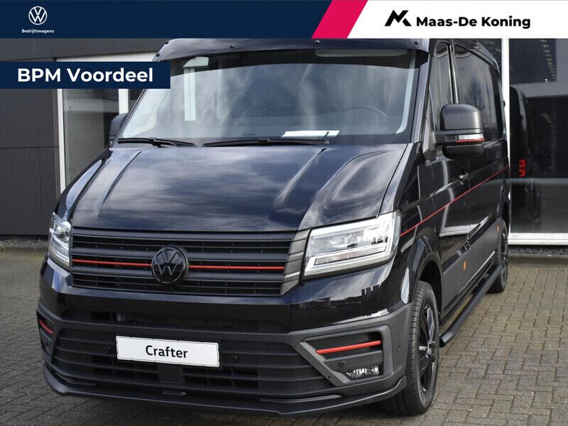 Zwart Nieuw 2024 VW Crafter Exclusive Van | € 48.480 (Eerlijke prijs) - Afbeelding 1/4