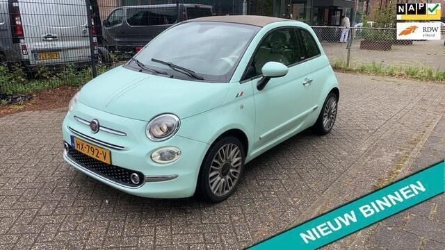 Groen Gebruikt 2016 Fiat 500C Lounge Cabriolet | € 8.395 (Eerlijke prijs) - Afbeelding 1/4