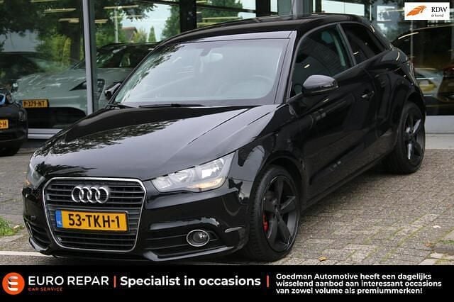 Zwart Gebruikt 2012 Audi A1 Ambition Hatchback | € 8.795 (Eerlijke prijs) - Afbeelding 1/4