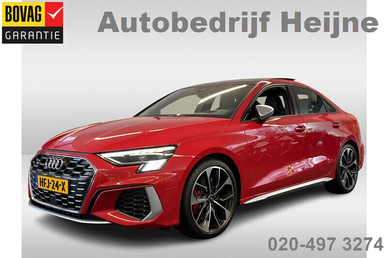 Rood Gebruikt 2022 Audi S3 S-Line Sedan | € 48.745 (Goede deal) - Afbeelding 1/4