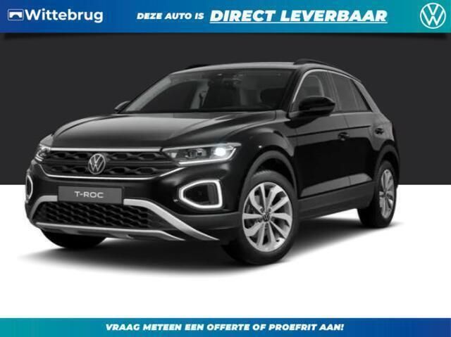 Zwart, metallic lak Nieuw 2025 VW T-Roc Edition SUV | € 43.295 (Goede deal) - Afbeelding 1/4