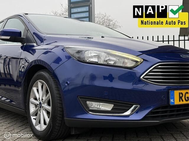 Occasion Ford Focus Titanium 125 PK (91 kW) 2018 Blauw Stationwagen