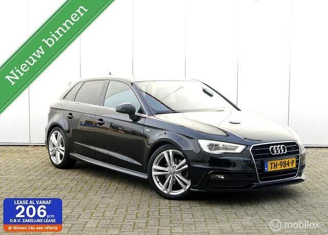 Zwart Gebruikt 2015 Audi A3 Sportback S-Line Hatchback | € 10.750 (Goede deal) - Afbeelding 1/4