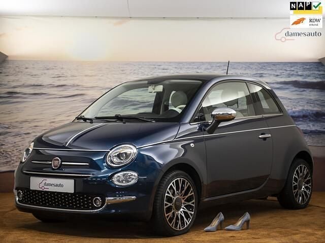 Blauw Occasion 2018 Fiat 500 Collezione Hatchback | € 10.950 (Eerlijke prijs) - Afbeelding 1/4