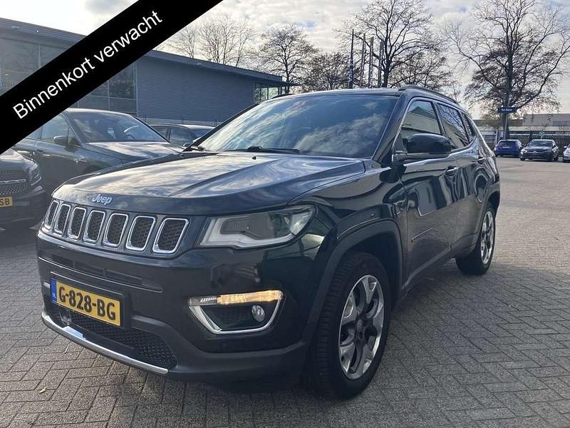 Zwart Gebruikt 2019 Jeep Compass Limited SUV | € 17.950 (Goede deal) - Afbeelding 1/4