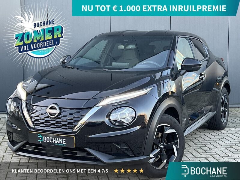 Zwart Gebruikt 2023 Nissan Juke N-Connecta SUV | € 25.540 (Eerlijke prijs) - Afbeelding 1/4