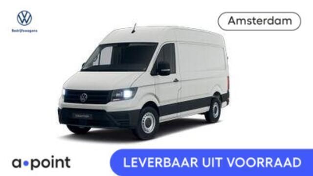 Wit Nieuw 2024 VW Crafter Trendline Van | € 37.999 (Super prijs) - Afbeelding 1/4
