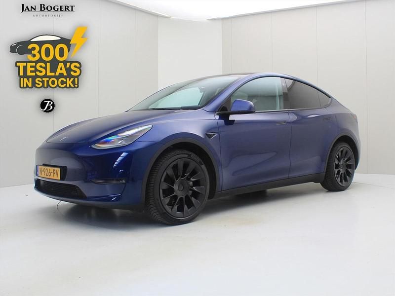 Occasion Tesla Model Y Long Range AWD 378 kW (514 PK) 2021 Blauw (metallic) SUV