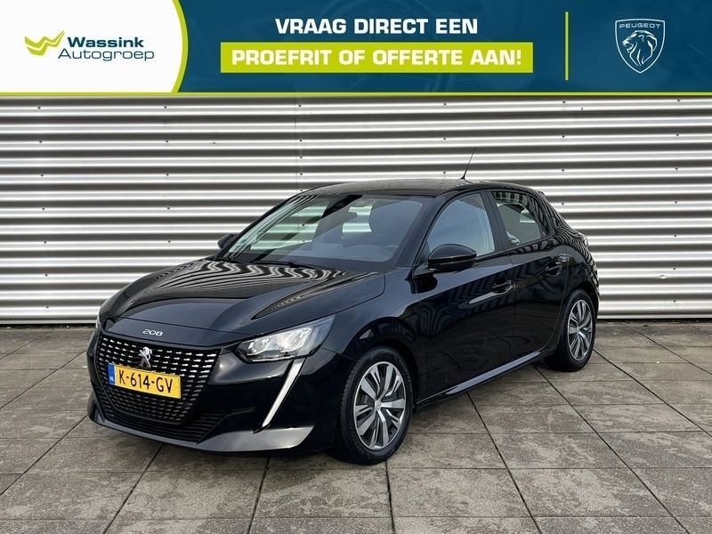 Zwart, metallic lak Gebruikt 2021 Peugeot 208 Active Hatchback | € 14.440 (Goede deal) - Afbeelding 1/4