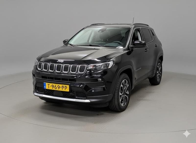 Zwart Gebruikt 2023 Jeep Compass Limited SUV | € 24.900 (Goede deal) - Afbeelding 1/4