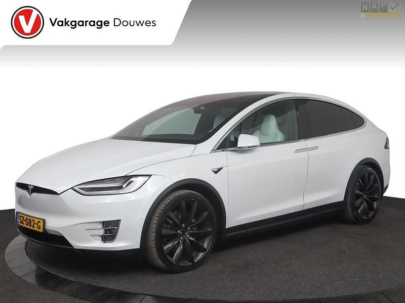 Wit Gebruikt 2018 Tesla Model X SUV | € 32.950 (Super prijs) - Afbeelding 1/4