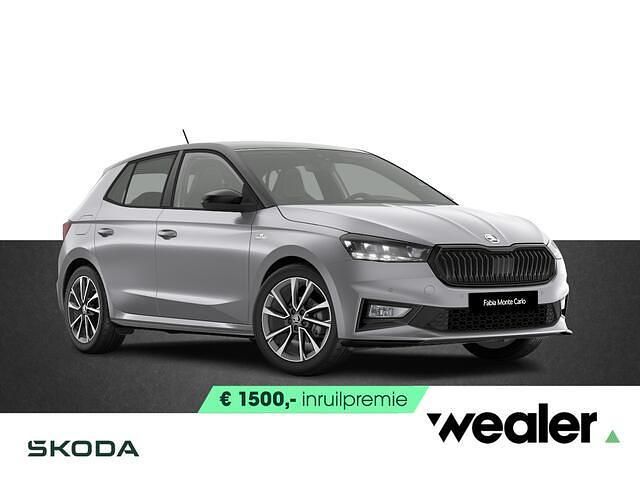 Zilver Nieuw 2025 Skoda Fabia Monte Carlo Hatchback | € 30.490 (Eerlijke prijs) - Afbeelding 1/4