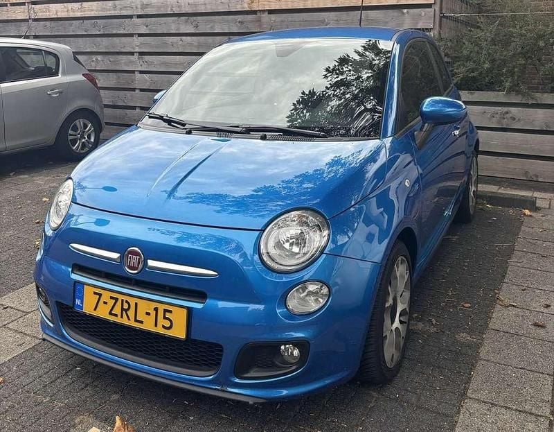 Blauw Gebruikt 2015 Fiat 500S Hatchback | € 9.000 (Eerlijke prijs) - Afbeelding 1/4