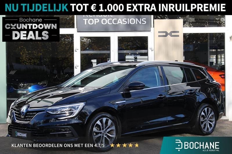 Zwart Gebruikt 2023 Renault Mégane GrandTour Techno Stationwagen | € 23.595 (Goede deal) - Afbeelding 1/4
