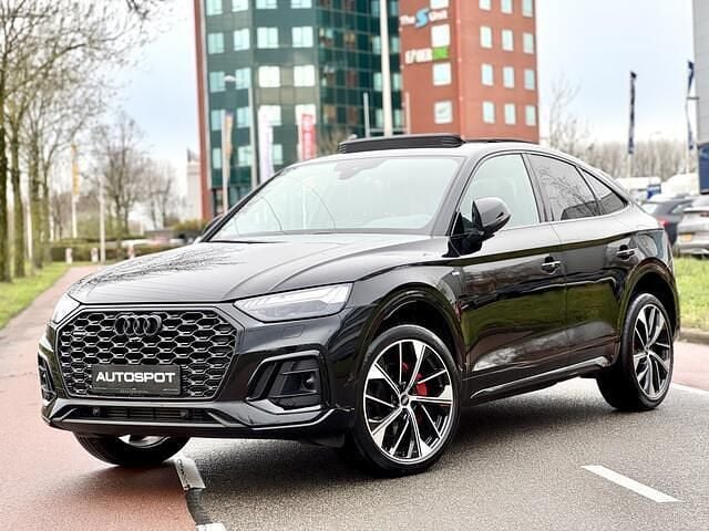 Zwart Gebruikt 2021 Audi Q5 Sportback S-Line SUV | € 49.950 (Eerlijke prijs) - Afbeelding 1/4