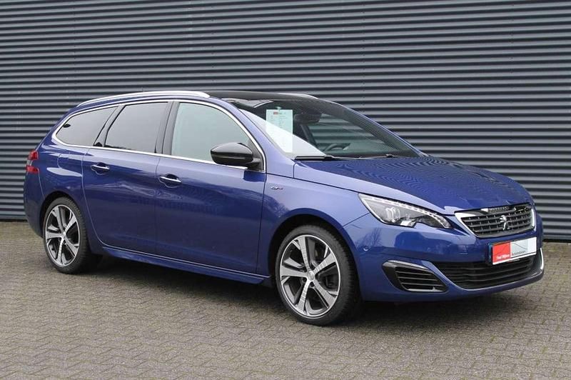 Blauw Gebruikt 2016 Peugeot 308 SW GT-line Stationwagen | € 10.450 (Goede deal) - Afbeelding 1/4