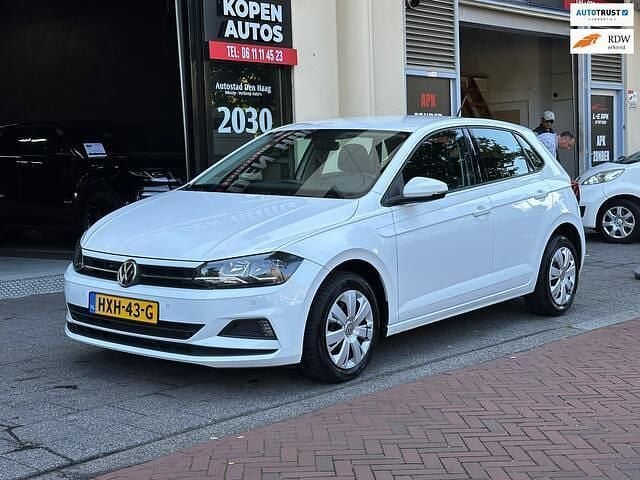 Wit Gebruikt 2019 VW Polo Highline Hatchback | € 11.950 (Super prijs) - Afbeelding 1/4