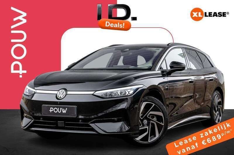 Zwart, metallic lak Nieuw 2025 VW ID.7 Pro Sedan | € 50.450 (Super prijs) - Afbeelding 1/4