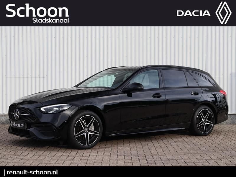Zwart Gebruikt 2022 Mercedes C300 AMG line Stationwagen | € 35.950 (Super prijs) - Afbeelding 1/4