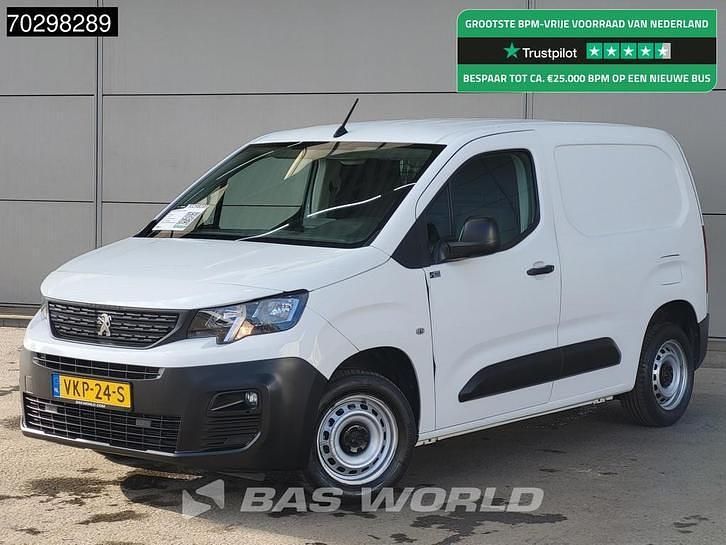 Wit Gebruikt 2021 Peugeot Partner MPV | € 11.200 (Super prijs) - Afbeelding 1/4