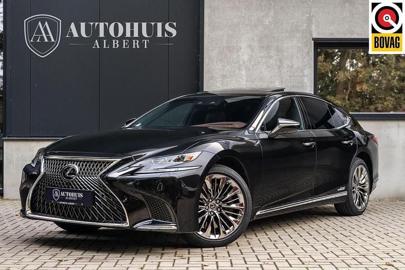 Zwart Gebruikt 2017 Lexus LS500h President Line Sedan | € 56.950 - Afbeelding 1/4