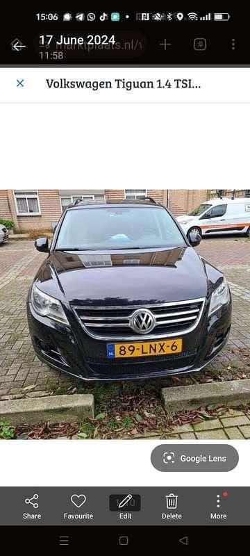 Zwart Gebruikt 2010 VW Tiguan Comfortline SUV | € 6.000 (Goede deal) - Afbeelding 1/4