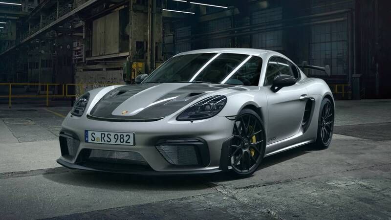 Gtzilver metallic Nieuw 2024 Porsche 718 Cayman GT4 | € 325.379 - Afbeelding 1/4