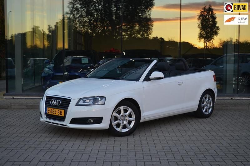 Wit Gebruikt 2008 Audi A3 Cabriolet Attraction Cabriolet | € 9.495 - Afbeelding 1/4