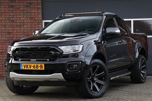 Zwart Gebruikt 2021 Ford Ranger Wildtrack Pickup | € 33.950 (Eerlijke prijs) - Afbeelding 1/4