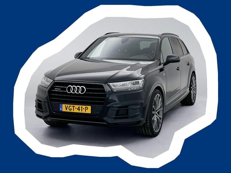 Zwart Occasion 2017 Audi Q7 S-Line SUV | € 36.745 (Eerlijke prijs) - Afbeelding 1/4