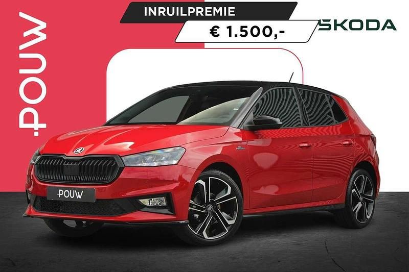 Rood, metallic lak Nieuw 2025 Skoda Fabia Monte Carlo Hatchback | € 32.250 (Iets duurder) - Afbeelding 1/4