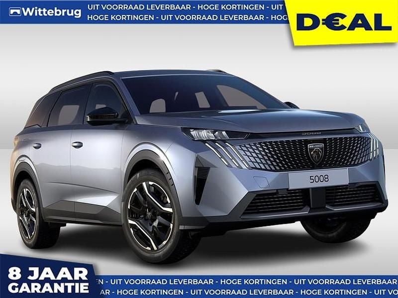 Grijs, metallic lak Nieuw 2025 Peugeot 5008 Allure MPV | € 49.333 (Super prijs) - Afbeelding 1/4