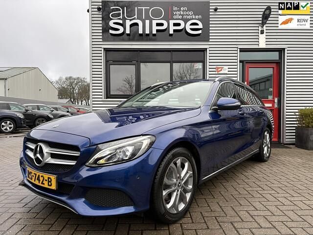 Occasion Mercedes C180 Business 157 PK (115 kW) 2018 Blauw Stationwagen