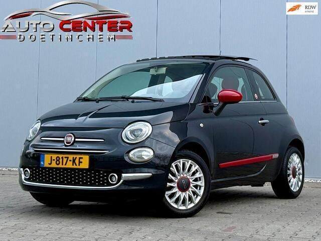 Zwart Gebruikt 2017 Fiat 500 Lounge Hatchback | € 8.799 (Eerlijke prijs) - Afbeelding 1/4
