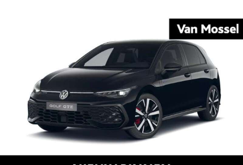 Zwart Nieuw 2025 VW Golf VIII GTE Hatchback | € 50.400 (Goede deal) - Afbeelding 1/4