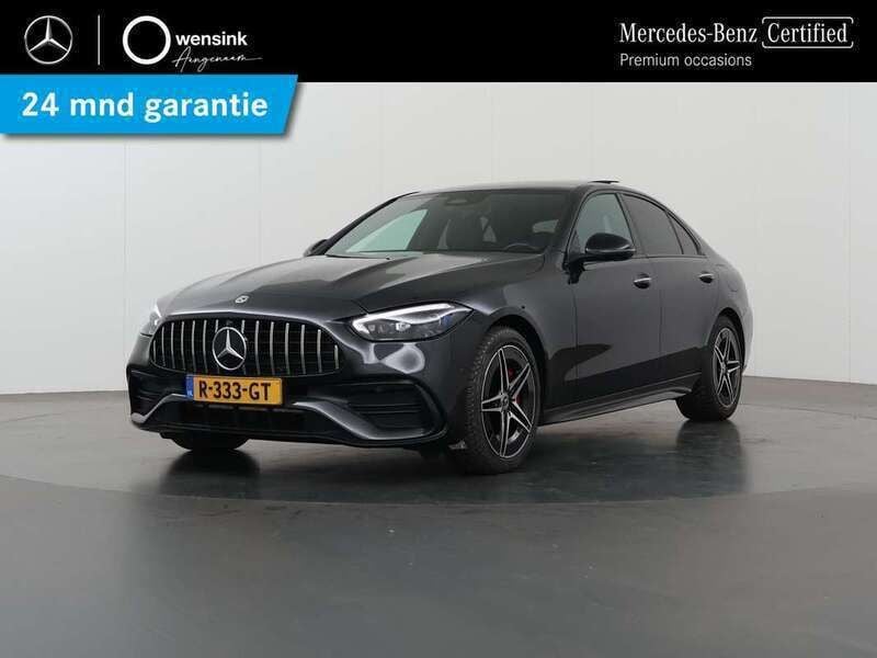 Grijs Gebruikt 2022 Mercedes C300e AMG line Sedan | € 44.350 (Eerlijke prijs) - Afbeelding 1/4