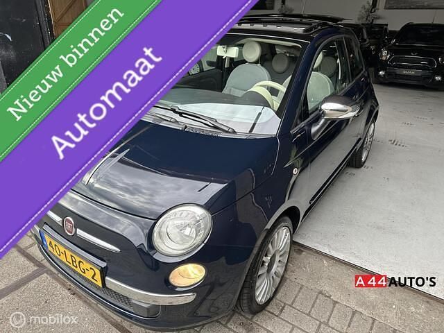 Blauw Gebruikt 2010 Fiat 500 Lounge Hatchback | € 5.450 (Eerlijke prijs) - Afbeelding 1/4