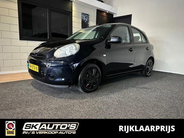 Zwart Gebruikt 2012 Nissan Micra S Hatchback | € 3.995 (Goede deal) - Afbeelding 1/4