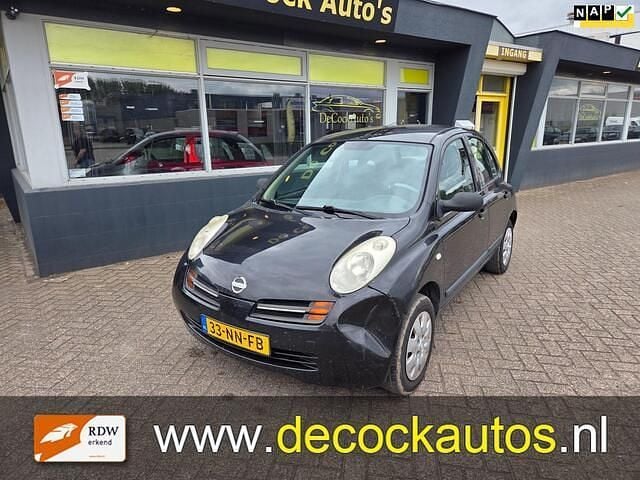 Zwart Gebruikt 2003 Nissan Micra Visia Hatchback | € 799 (Eerlijke prijs) - Afbeelding 1/4