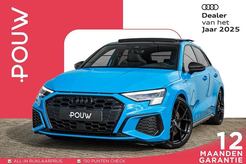 Blauw Gebruikt 2022 Audi A3 Sportback e-tron Competition Hatchback | € 37.900 (Iets duurder) - Afbeelding 1/4