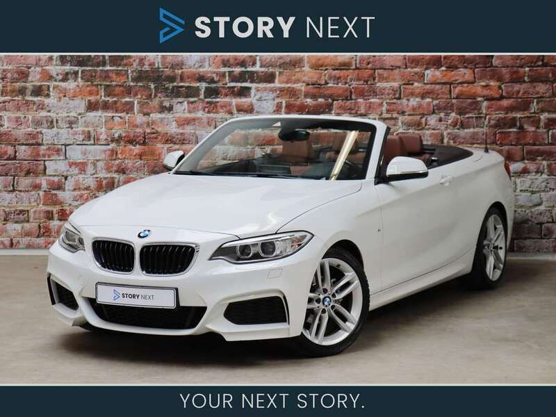 Wit, metallic lak Gebruikt 2016 BMW 218 Executive Cabriolet | € 21.950 (Eerlijke prijs) - Afbeelding 1/4