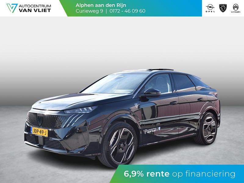 Zwart Nieuw 2025 Peugeot e-3008 Dual Motor SUV | € 57.189 - Afbeelding 1/4