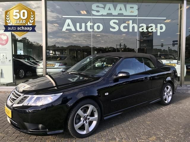 Zwart Gebruikt 2008 Saab 9-3 Cabriolet Vector Cabriolet | € 27.950 - Afbeelding 1/4