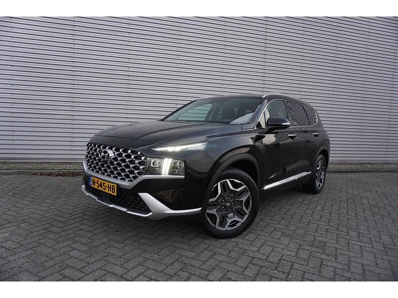 Zwart Gebruikt 2021 Hyundai Santa Fe Premium SUV | € 21.950 - Afbeelding 1/4