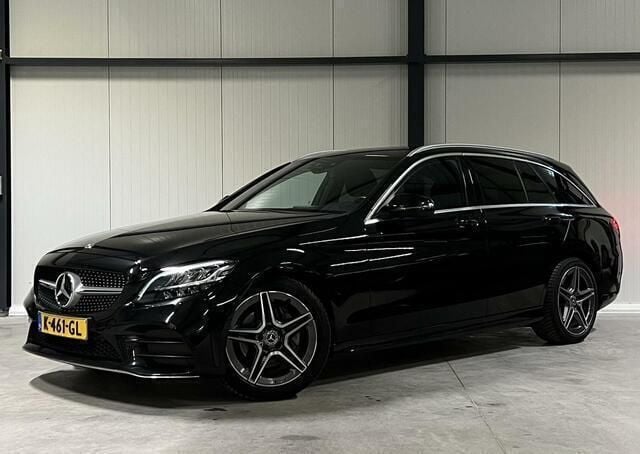 Zwart Gebruikt 2021 Mercedes C180 AMG Stationwagen | € 28.400 (Super prijs) - Afbeelding 1/4