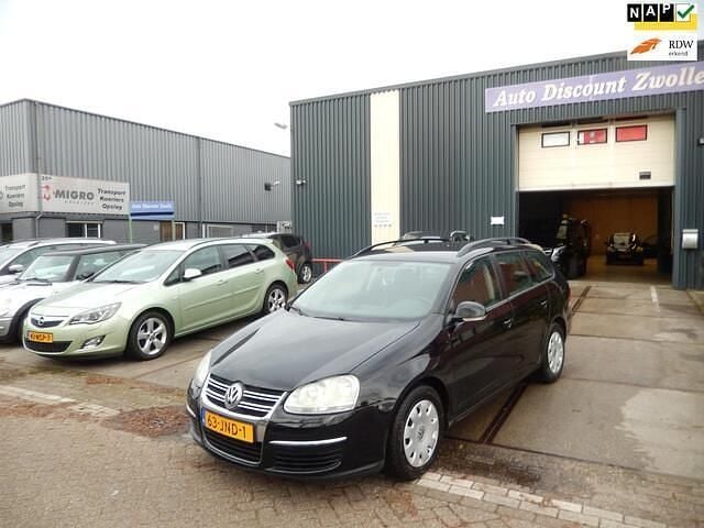 Zwart Gebruikt 2009 VW Golf VI Trendline Stationwagen | € 899 (Super prijs) - Afbeelding 1/4