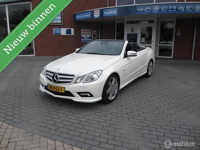 Wit Gebruikt 2011 Mercedes E200 Avantgarde Cabriolet | € 14.950 (Goede deal) - Afbeelding 1/4