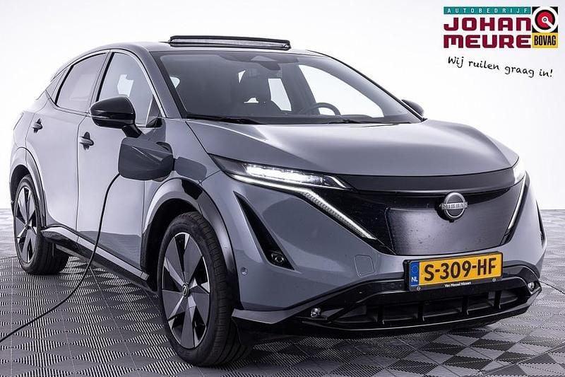 Grijs, metallic lak Gebruikt 2023 Nissan Ariya Evolve SUV | € 35.890 (Eerlijke prijs) - Afbeelding 1/4